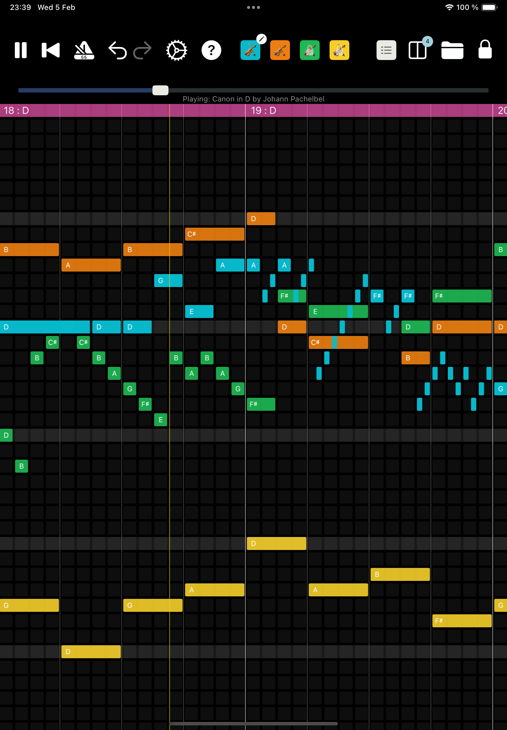 Sequincer interface